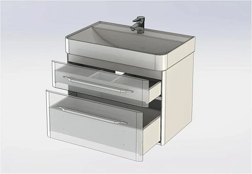 Тумба под раковину Aquanet Виченца 80 белый 00196963 Тумба под раковину Aquanet Виченца 80 белый 00196963