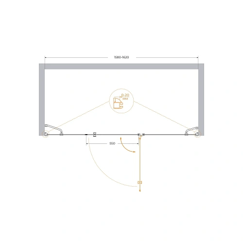 Душевая дверь CEZARES VERONA-W-B-13-40+60/60-P-Cr-R 160см стекло рифленое, профиль хром Душевая дверь CEZARES VERONA-W-B-13-40+60/60-P-Cr-R 160см стекло рифленое, профиль хром