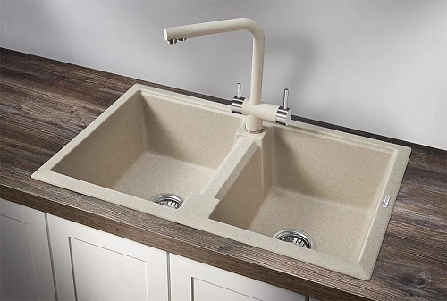 Кухонная мойка Granula 8101, ПИРИТ, кварц 810х500 Кухонная мойка Granula 8101, ПИРИТ, кварц 810х500