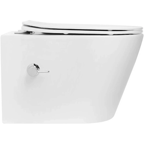 Унитаз подвесной Boheme AVVA 973-SET-2-W с функцией биде, белый глянец c крышкой Унитаз подвесной Boheme AVVA 973-SET-2-W с функцией биде, белый глянец c крышкой