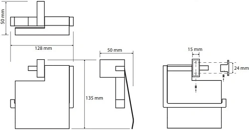 Держатель туалетной бумаги Bemeta GAMMA 145812012 Держатель туалетной бумаги Bemeta GAMMA 145812012