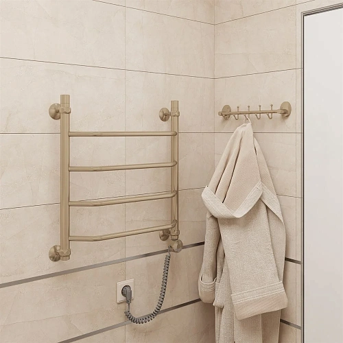 Полотенцесушитель электрический EWRIKA Сафо T 60х50 R, состаренная бронза 465738 Полотенцесушитель электрический EWRIKA Сафо T 60х50 R, состаренная бронза 465738
