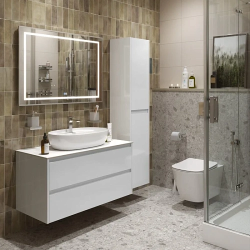 Тумба со столешницей и раковиной BelBagno KRAFT 100 kraft100bo-kepbo-1346-set подвесная KRAFT100BO-KEPBO-1346-SET Тумба со столешницей и раковиной BelBagno KRAFT 100 kraft100bo-kepbo-1346-set подвесная KRAFT100BO-KEPBO-1346-SET