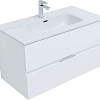 Тумба под раковину Aquanet Алвита New 90 2 ящика, белый матовый 00303920 Тумба под раковину Aquanet Алвита New 90 2 ящика, белый матовый 00303920