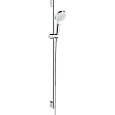 Душевой гарнитур Hansgrohe Crometta 1jet EcoSmart 26539400 90 см, белый/хром Душевой гарнитур Hansgrohe Crometta 1jet EcoSmart 26539400 90 см, белый/хром