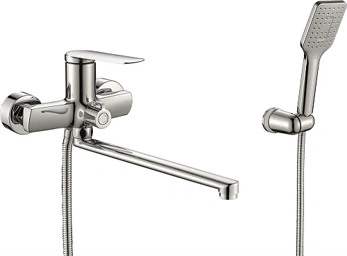 Смеситель для ванны Rush Bering BE5535-51 хром, с поворотным изливом Смеситель для ванны Rush Bering BE5535-51 хром, с поворотным изливом