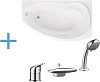Картинка анонса товара «акриловая ванна aquanet jersey 170x90 r (каркас + смеситель aquanet practic 2 af111-63b) 00203989 + 00179346 + 00216780»
