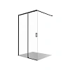 Душевая перегородка Aquatek AQ.WISL.120.1BL стекло прозрачное, Walk In 120см, раздвижная, с держателем 1200мм, профиль черный матовый Душевая перегородка Aquatek AQ.WISL.120.1BL стекло прозрачное, Walk In 120см, раздвижная, с держателем 1200мм, профиль черный матовый