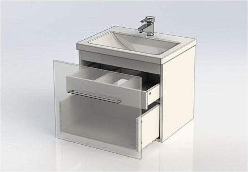 Тумба под раковину Aquanet Порто 60 белый 00195730 Тумба под раковину Aquanet Порто 60 белый 00195730