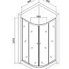 Душевой уголок Orange E01-090TB с поддоном 88х88х205 стекло прозрачное Душевой уголок Orange E01-090TB с поддоном 88х88х205 стекло прозрачное