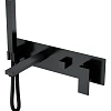 Смеситель для ванны Boheme Qubic Matt Black 474-2-B встроенный Смеситель для ванны Boheme Qubic Matt Black 474-2-B встроенный