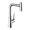 Картинка анонса товара «смеситель для кухни hansgrohe 300, eco, с вытяжным изливом, 1jet 72826000, хром»