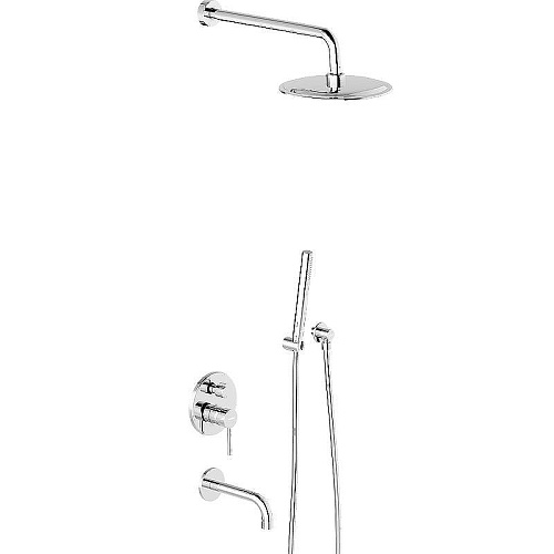 Душевая система Damixa Scandinavian Pure 936510000 встраиваемая с изливом, хром Душевая система Damixa Scandinavian Pure 936510000 встраиваемая с изливом, хром