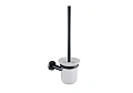 Ершик для унитаза Aquatek ВЕГА AQ4010MB черный матовый, стекло матовое белое Ершик для унитаза Aquatek ВЕГА AQ4010MB черный матовый, стекло матовое белое