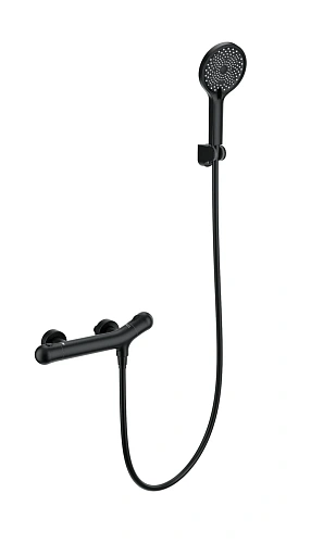 Смеситель для душа Wonzon & Woghand с термостатом, черный матовый (WW-B2057-A-MB) Смеситель для душа Wonzon & Woghand с термостатом, черный матовый (WW-B2057-A-MB)