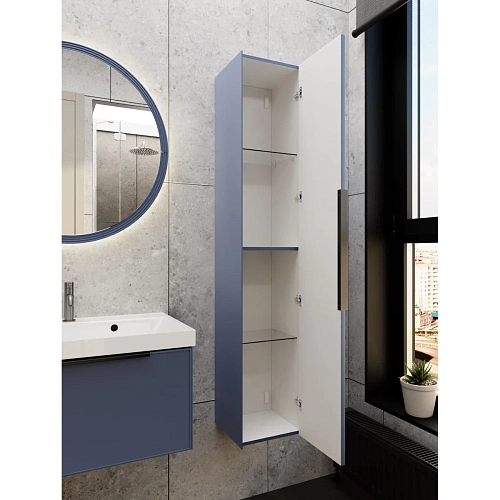 Шкаф-пенал Simpla Blu Grigio 30 FNC-05-SIM-BG-30 синий Шкаф-пенал Simpla Blu Grigio 30 FNC-05-SIM-BG-30 синий