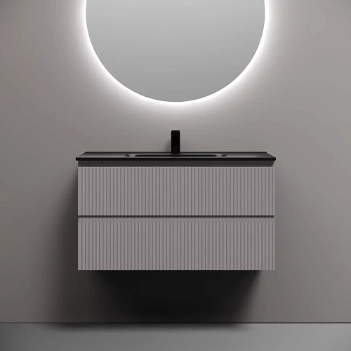 Тумба под раковину Sancos Snob R SNR90SM 890х445х500 Doha Soft, подвесная Тумба под раковину Sancos Snob R SNR90SM 890х445х500 Doha Soft, подвесная