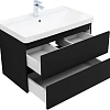 Тумба под раковину Aquanet Вега 2.0 80 черный 00337955 подвесная Тумба под раковину Aquanet Вега 2.0 80 черный 00337955 подвесная