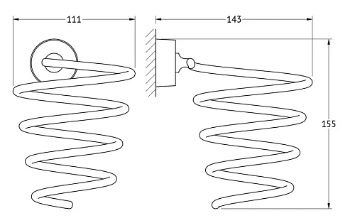 Держатель фена FBS Nostalgy NOS 080 Держатель фена FBS Nostalgy NOS 080
