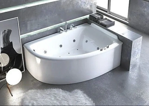 Ванна из искусственного камня Astra-Form Анастасия R, белая 01010024 Ванна из искусственного камня Astra-Form Анастасия R, белая 01010024