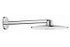 Картинка анонса товара «верхний душ grohe rainshower 310 smartactive с душевым кронштейном 430 мм, 2 режима струи, белая лун 26475ls0»