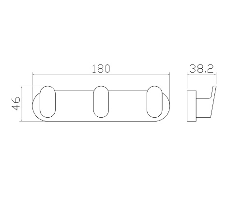 Крючок Wonzon & Woghand черный (WW-7735) Крючок Wonzon & Woghand черный (WW-7735)