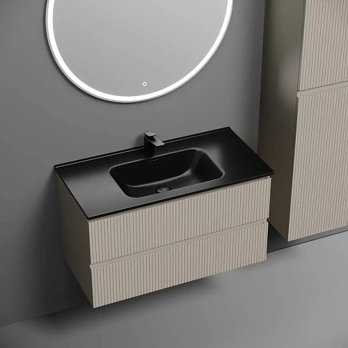 Тумба под раковину Sancos Snob T SNT90CE 890х445х500 Beige Soft, подвесная Тумба под раковину Sancos Snob T SNT90CE 890х445х500 Beige Soft, подвесная