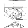 Акриловая ванна Cersanit KALIOPE (WA-KALIOPE*170-R) 170x110 правая 63444 Акриловая ванна Cersanit KALIOPE (WA-KALIOPE*170-R) 170x110 правая 63444