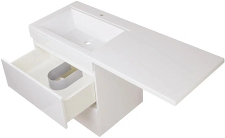 Тумба под раковину Style Line Даллас 130, Люкс белая, PLUS СС-00000600 Тумба под раковину Style Line Даллас 130, Люкс белая, PLUS СС-00000600