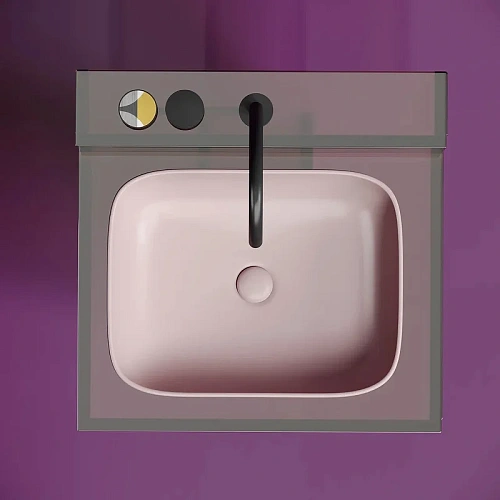 Раковина Ceramica Nova ELEMENT CN6052MP Розовый матовый накладная Раковина Ceramica Nova ELEMENT CN6052MP Розовый матовый накладная