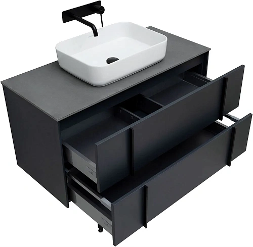 Тумба под раковину Allen Brau Reality 100 1.32007.AM антрацит матовый Тумба под раковину Allen Brau Reality 100 1.32007.AM антрацит матовый