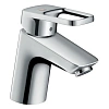 Смеситель для раковины Hansgrohe Logis Loop 70 CoolStart, со сливным гарнитуром 71153000, хром Смеситель для раковины Hansgrohe Logis Loop 70 CoolStart, со сливным гарнитуром 71153000, хром