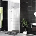Душевая дверь BelBagno UNO-B-12-30+70-C-Cr 100 см, профиль хром, стекло прозрачное Душевая дверь BelBagno UNO-B-12-30+70-C-Cr 100 см, профиль хром, стекло прозрачное