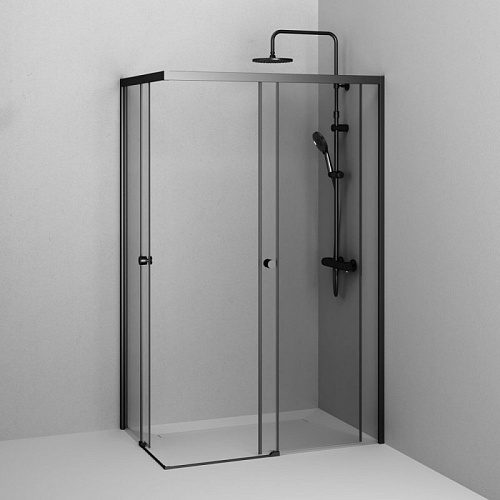 Душевой уголок AM.PM X-joy W94G-403-120280-BТ1К 120x80 черный матовый, стекло прозрачное Душевой уголок AM.PM X-joy W94G-403-120280-BТ1К 120x80 черный матовый, стекло прозрачное