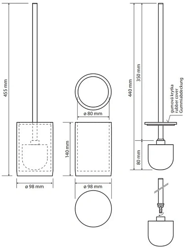 Ершик для унитаза Bemeta GAMMA 145713324 Ершик для унитаза Bemeta GAMMA 145713324