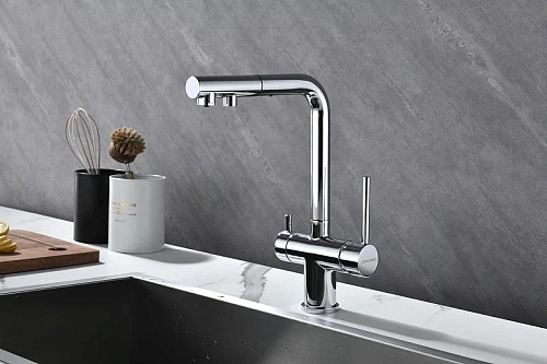 Смеситель для кухни Paulmark SERPENTINE хром Se213222-CR Смеситель для кухни Paulmark SERPENTINE хром Se213222-CR