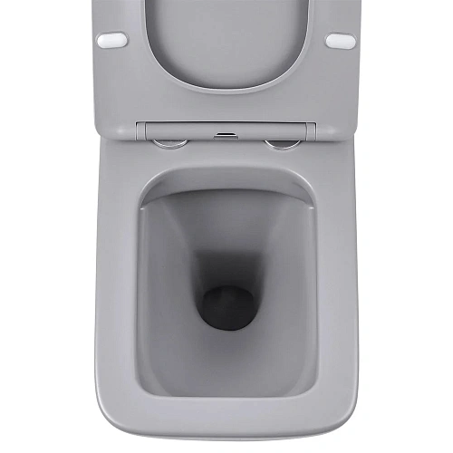 Унитаз подвесной Vincea Q-Line VT1-12MG безободковый, матовый серый, ультратонкое сиденье soft-close Унитаз подвесной Vincea Q-Line VT1-12MG безободковый, матовый серый, ультратонкое сиденье soft-close