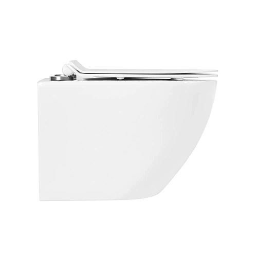 Унитаз подвесной BelBagno SFERA-R BB046CHR/BB2111SC безободковый с сиденьем Унитаз подвесной BelBagno SFERA-R BB046CHR/BB2111SC безободковый с сиденьем