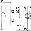 Смеситель для душа Paffoni Tilt TI010NO/M (с внутренней частью) Смеситель для душа Paffoni Tilt TI010NO/M (с внутренней частью)