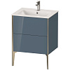 Картинка анонса товара «тумба под раковину duravit xviu xv44810b147 напольная 61 см каменно-синий глянцевый»