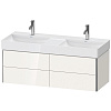 Картинка анонса товара «тумба под раковину duravit xsquare xs416402222 подвесная 118 см белая глянцевый»