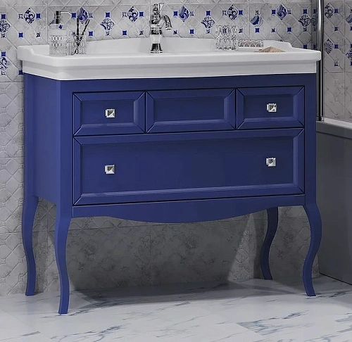 Тумба под раковину Opadiris Валери 105, сапфир (под раковину Kirovit Модерн 105) 00-00006520 Тумба под раковину Opadiris Валери 105, сапфир (под раковину Kirovit Модерн 105) 00-00006520
