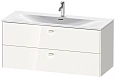 Тумба под раковину Duravit Brioso BR431402222 подвесная 122 см белая Тумба под раковину Duravit Brioso BR431402222 подвесная 122 см белая