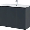 Тумба под раковину Aquanet Алвита New 100 3 дверцы, антрацит 00277531 Тумба под раковину Aquanet Алвита New 100 3 дверцы, антрацит 00277531