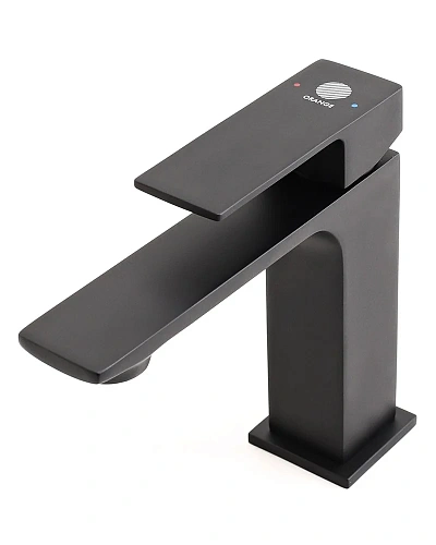 Смеситель для раковины Orange Lutz M04-021b черный Смеситель для раковины Orange Lutz M04-021b черный