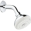 Верхний душ GROHE New Tempesta 100 III с душевым кронштейном, хром (26088001) Верхний душ GROHE New Tempesta 100 III с душевым кронштейном, хром (26088001)