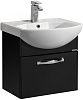 Тумба под раковину Aquaton Ария 50 подвесная черный глянец 1A140301AA950