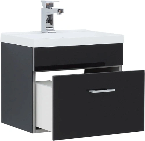 Комплект мебели Aquanet Верона NEW 50 черный (подвесной 1 ящик) 00231054 Комплект мебели Aquanet Верона NEW 50 черный (подвесной 1 ящик) 00231054