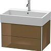 Тумба под раковину Duravit XSquare XS419406161 подвесная 68 см Коричнево-оливковый глянцевый Тумба под раковину Duravit XSquare XS419406161 подвесная 68 см Коричнево-оливковый глянцевый
