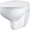 Унитаз подвесной GROHE Bau Ceramic (39351000) с сиденьем альпин-белый Унитаз подвесной GROHE Bau Ceramic (39351000) с сиденьем альпин-белый